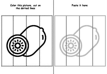 25 Healthy Food Cutting Skills, Coloring Pages, Motor Skills school ...