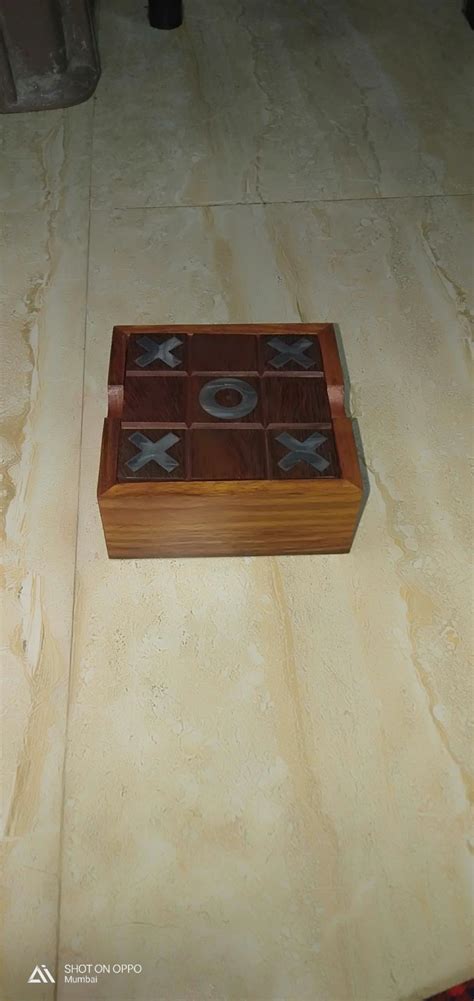 Buy Handmade 2 in 1 Wooden Toys and Game Set Tic Tac Toe Solitaire ...