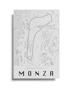 PodiumPe Monza Race Circuit F1 Poster (Light) | Formula 1 Track Poster ...
