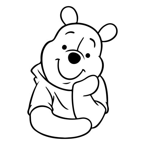 Winnie the Pooh Outline Svg, Winnie the Pooh Svg, Disney Svg | Inspire ...