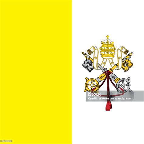 Vatican City State Flag Correct Proportion Aspect Ratios Of National Flags Official Colors ...