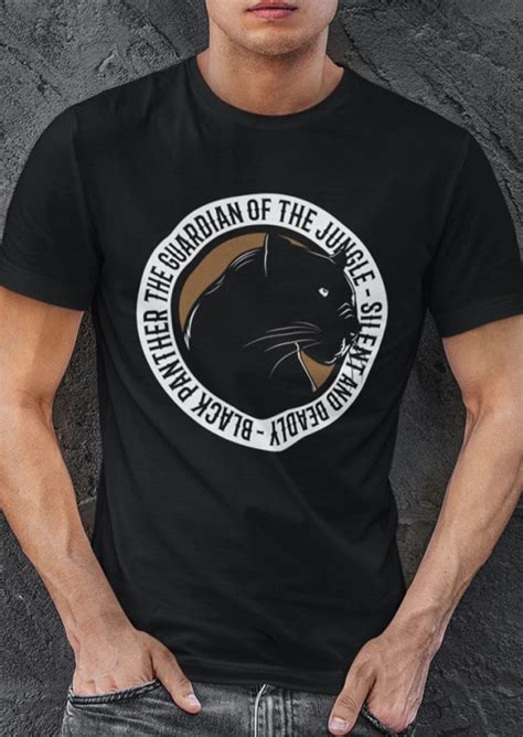 Black Panther- Tshirt- Cotton – WildRoar.in
