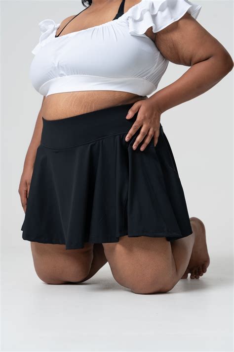 Flirty Flare Skorts: Black – Spirit Animal