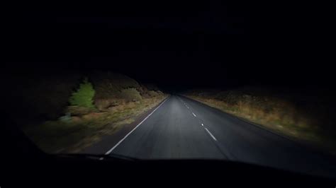 Driver Perspective At Night In Dark Person Stock Footage SBV-348898103 ...