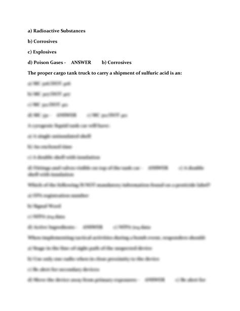 SOLUTION: Firefighter hazmat ops practice test 1 2023 2024 - Studypool