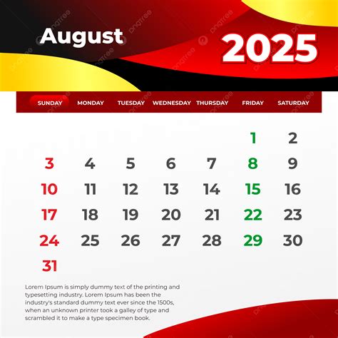 August 23rd 2025 Calendar