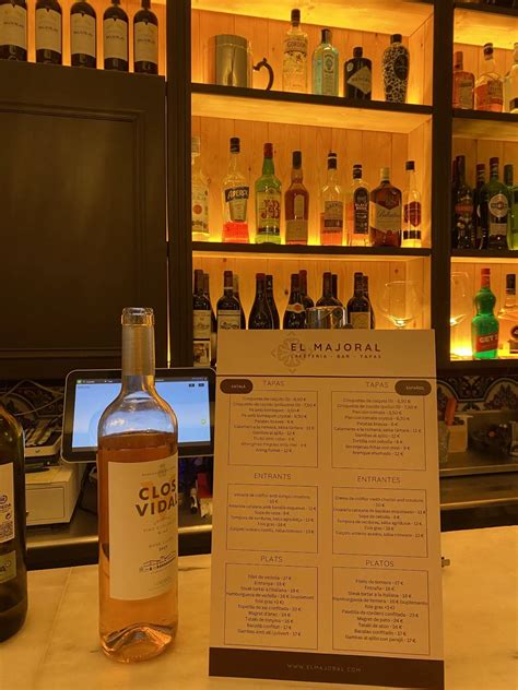 Menu at El Bistro Major restaurant, Sitges