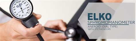 ELKO Dial Type Aneroid Sphygmomanometer/Arm Blood Pressure Monitor with ...