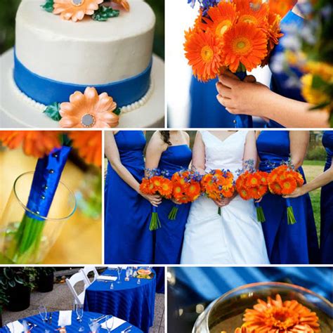 Blue And Orange Wedding Theme