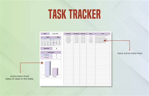Task Tracker Template in Excel, Google Sheets - Download | Template.net
