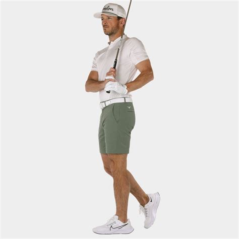 7" Inseam Golf Shorts in Green | Avalon Performance Golf Shorts