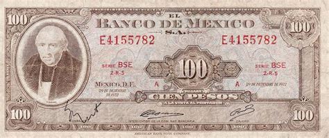 墨西哥 100比索 1972.-世界钱币收藏网|外国纸币收藏网|文交所免费开户（目前国内专业、全面的钱币收藏网站）