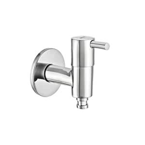 ENICET Washing Machine Tap with Wall Flange, Brass, 7 Years Warranty ...
