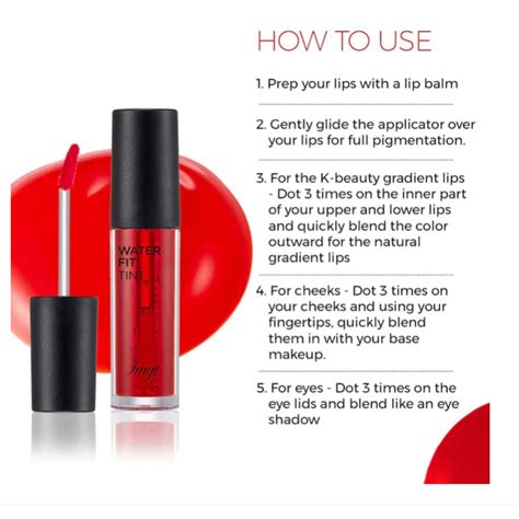 THE FACE SHOP Water Fit Lip Tint - Picnic Red – KOJA INDIA