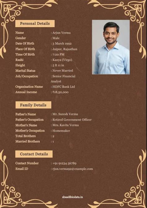 Free Online Wedding Biodata Maker | ShaadiBiodata.in
