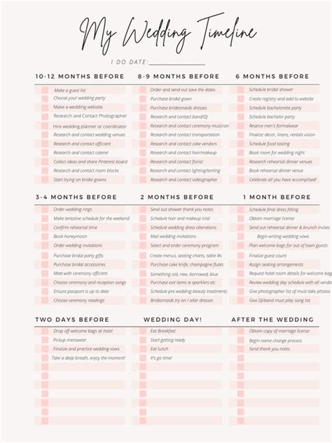 Image result for Wedding Ceremony Checklist