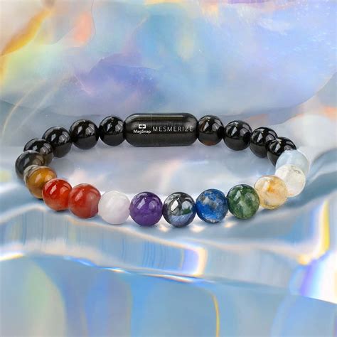 Ultimate 11 Chakra Natural Stone Bracelet by Mesmerize