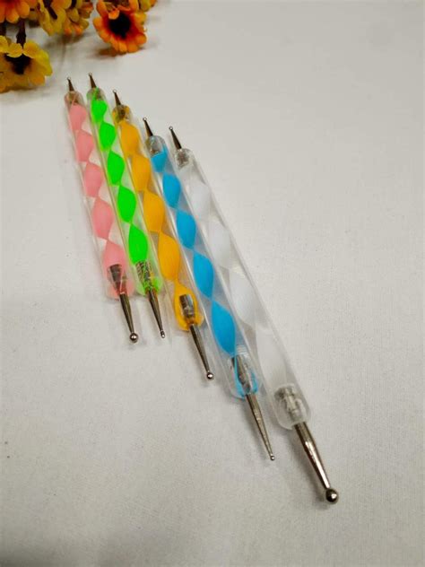 Mandala Art material/5Nail Art Dotting Marbleizing Tool Pen for Nail ...