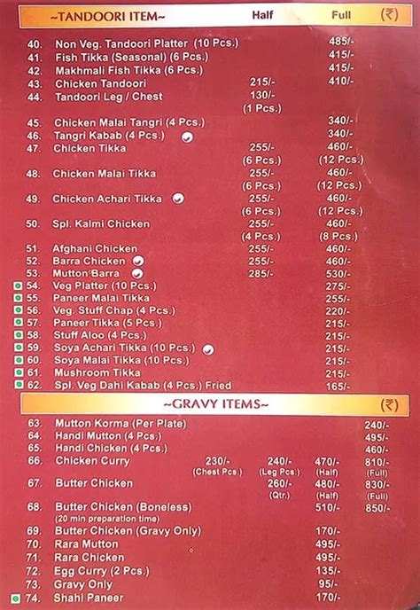Menu of Rajinder Da Dhaba, Safdarjung Enclave, New Delhi | June 2023 ...