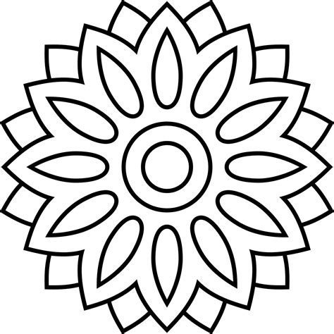 Free Printable Easy Mandala Coloring Pages - Printable Coloring Pages ...