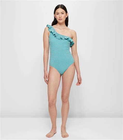 One Shoulder Textured One Piece Swim Bathers | Target Australia