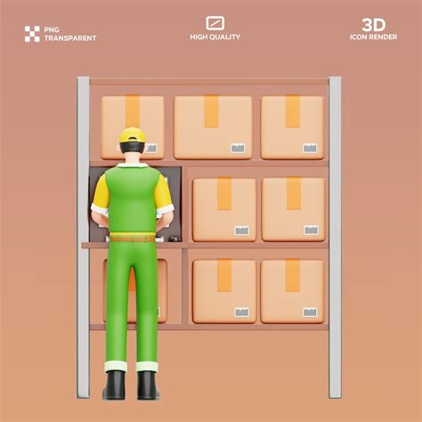 Inventory management system worker PSD, High Quality Free PSD Templates ...