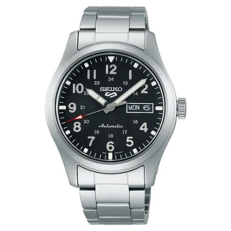 Seiko 5 Sports Black Dial Men 39mm
