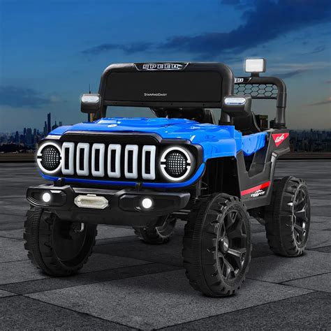 StarAndDaisy Kids Ride-On Jeep, Battery with Remote & Music