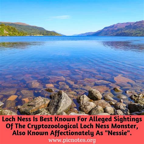 Loch Ness is a deep, large and freshwater loch in the Scottish Highlands. Its depth is around ...