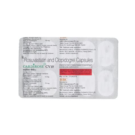 Buy Cardirose CV 10 Capsule online | Uses, Side Effects, Price and ...