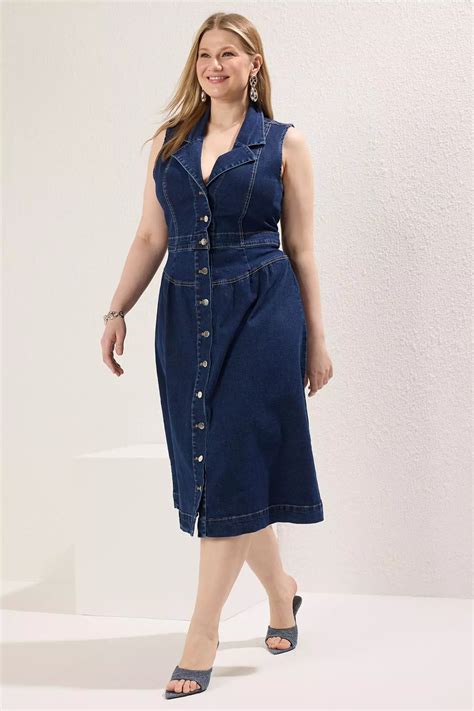 Denim Plus Size Dress