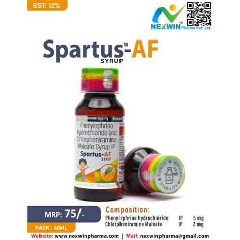 SPARTUS™-AF SYRUP Nexwin Pharma Pvt. Ltd.