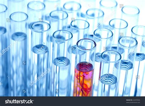 Test Tubes In A Laboratory Experiment In Chemistry Stock Photo 24297694 ...
