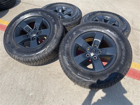 17" Dodge Ram 1500 OEM REBEL wheels rims A/T tires 2448 2020 2021 2022 ...