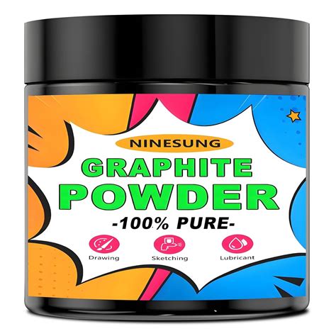 Microfine Pure Graphite Powder, 2000 Grit Powdered Graphite, Dry ...