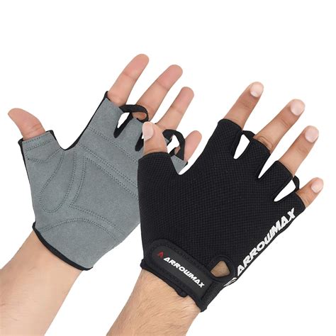 Buy ArrowMax Exercise Gym Gloves for Men Workout with Wrist,Cross ...
