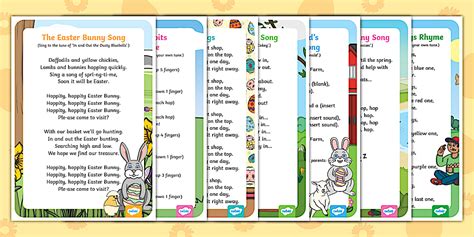 Easter Songs early years - EYFS (teacher made) - Twinkl