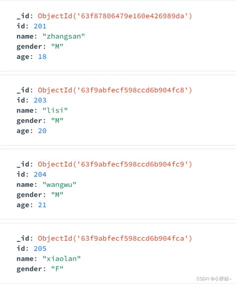 MongoDB Example 的图像结果