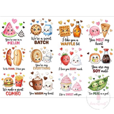 Stick N Peel Stickers -Cute Food Crush – Dress my craft