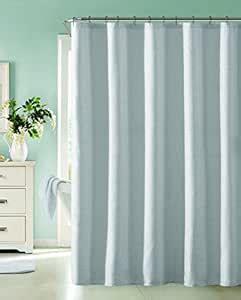 Buy Dainty Home Little Rock Glimmer Fabric Shower Curtain, Silver ...