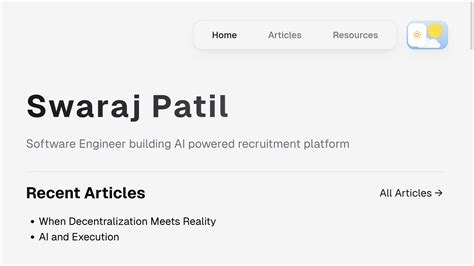 Swaraj Patil - Software Engineer