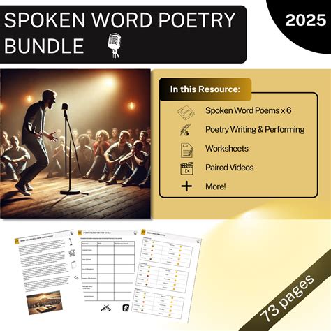 Spoken Word Poetry Bundle - ELA - 6 Poems + Writing & Performing | Made By Teachers