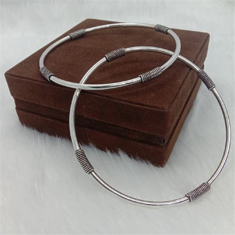 Buy quality Pure silver leg kada light weight and adjustable in New Delhi