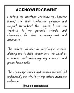 Image result for Class 12 Economics Project Acknowledgement