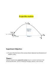 Image result for Projectile Motion Experiment Lab Report