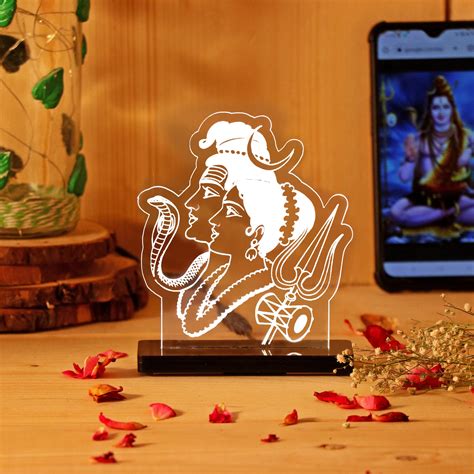 Shiv Parvati ji Car Dashboard Lamp love craft gift - love craft gift
