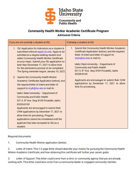 Fillable Online www.isu.edumedialibrariesCommunity Health Worker ...