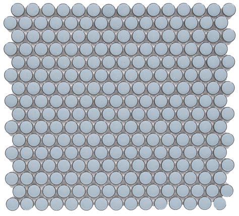 BG SKY BLUE PENNY ROUND 12x12 MOSAIC – ZH Tiles Warehouse inc.
