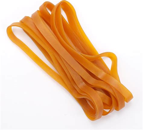 Heavy Duty Rubber Bands 20 Pcs Yellow Large Thick Elastic Rubber Bands ...