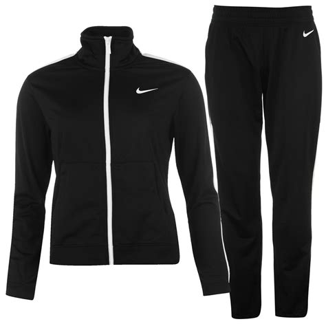 Nike Womens Polyknit WarmUp Ladies Tracksuit Zip Top Jacket and Bottoms ...